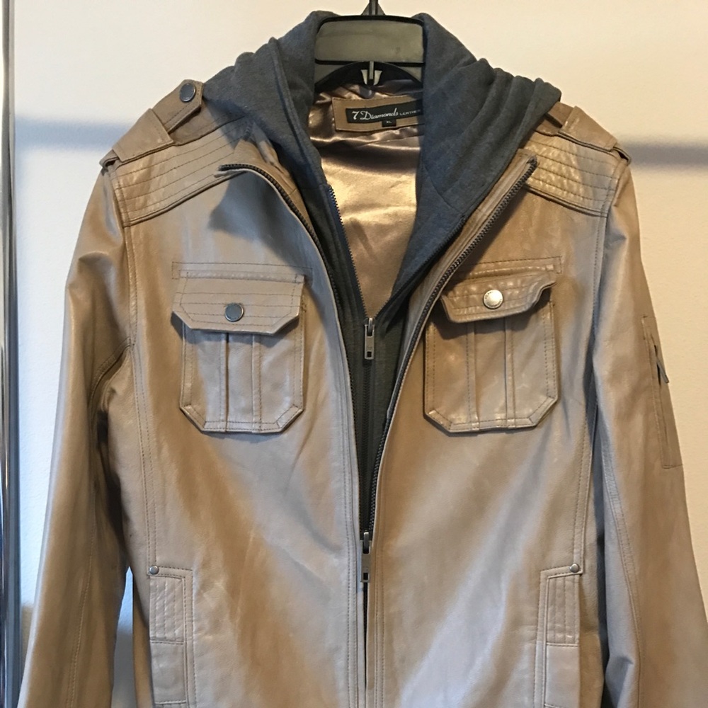 7 of Diamonds Leather Jacket